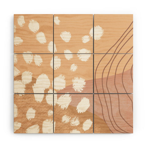 Aleeya Jones Modern Abstract nudes Wood Wall Mural