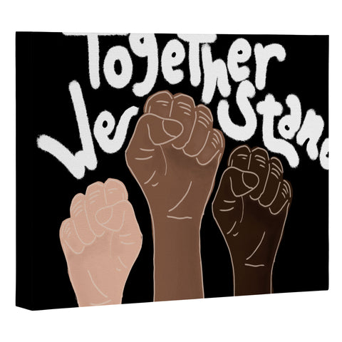 Aleeya Jones Together We stand Black Art Canvas