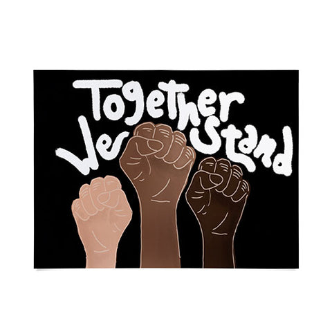 Aleeya Jones Together We stand Black Poster