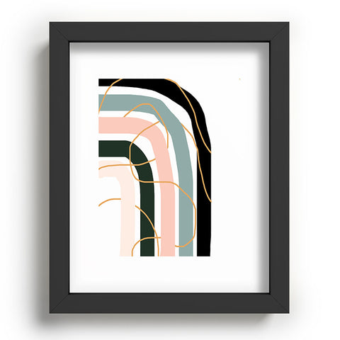 Aleeya Jones Unsettled Rainbow Recessed Framing Rectangle