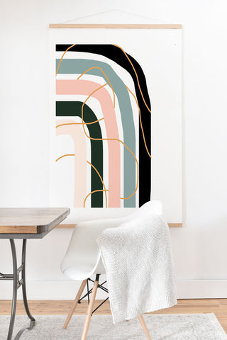 Aleeya Jones Unsettled Rainbow Art Print And Hanger