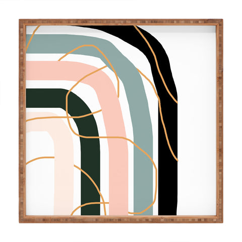 Aleeya Jones Unsettled Rainbow Square Tray