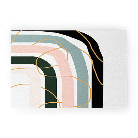 Aleeya Jones Unsettled Rainbow Welcome Mat