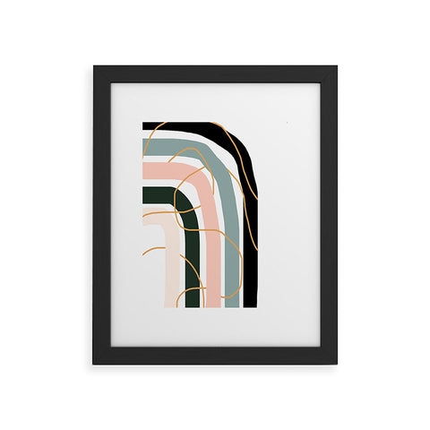 Aleeya Jones Unsettled Rainbow Framed Art Print