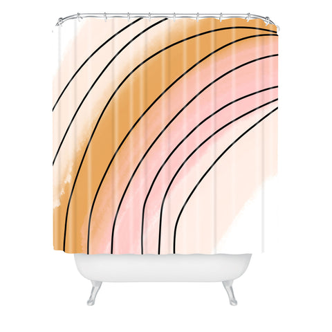 Aleeya Jones Watercolor Rainbow I Shower Curtain