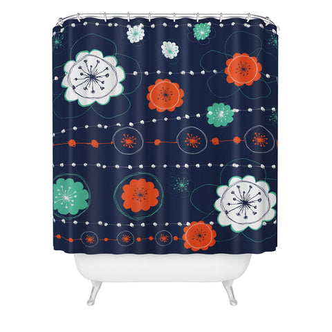 Ali Benyon Abstract Suzy Shower Curtain