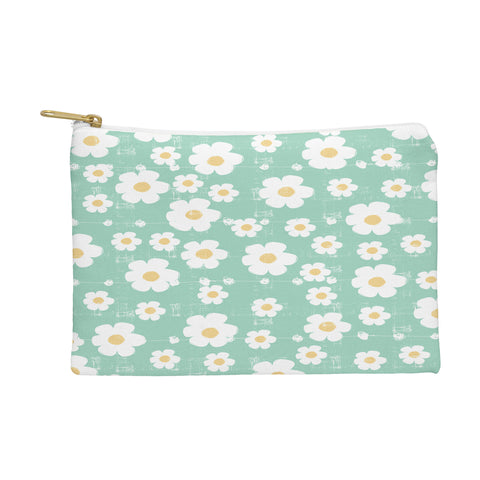 Ali Benyon Aqua Daisy Pouch