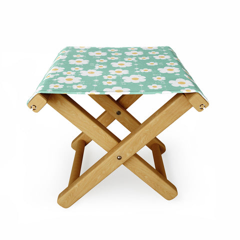 Ali Benyon Aqua Daisy Folding Stool