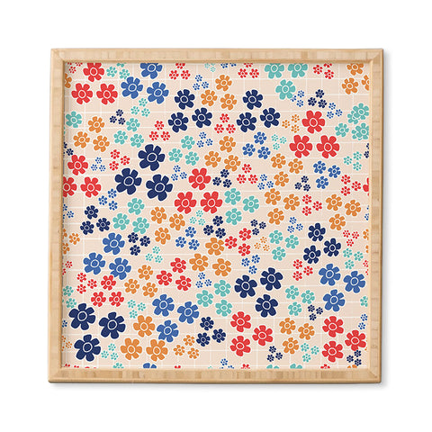 Ali Benyon Bed Of Flowers Framed Wall Art