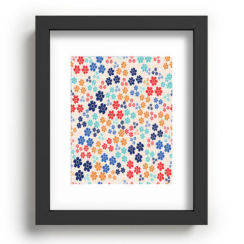 Ali Benyon Bed Of Flowers Recessed Framing Rectangle