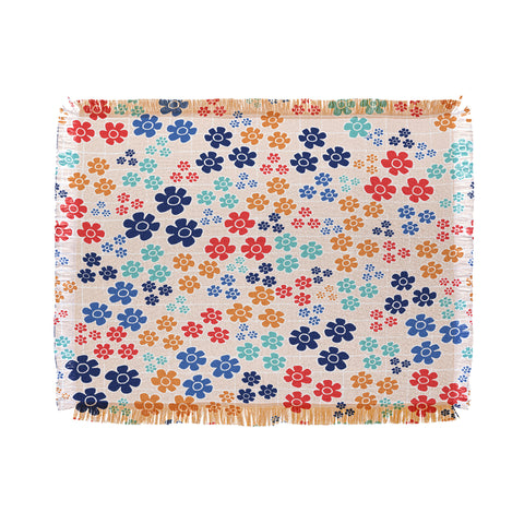 Ali Benyon Bed Of Flowers Throw Blanket