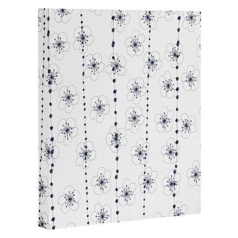 Ali Benyon Flower Waterfall Art Canvas