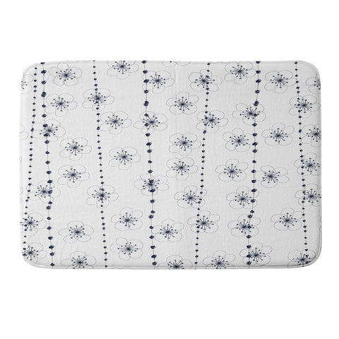 Ali Benyon Flower Waterfall Memory Foam Bath Mat
