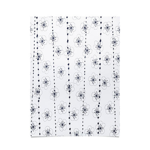 Ali Benyon Flower Waterfall Poster