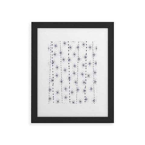 Ali Benyon Flower Waterfall Framed Art Print