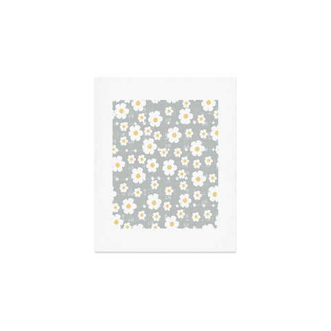 Ali Benyon Gray Daisy Art Print