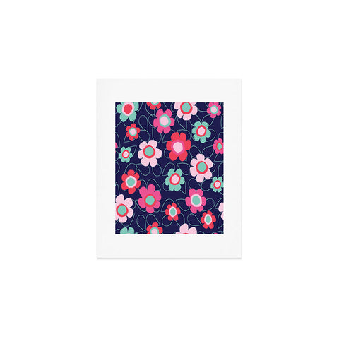 Ali Benyon Happy Flowers Art Print