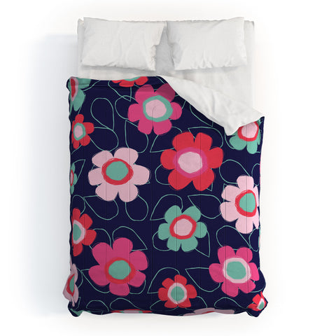 Ali Benyon Happy Flowers Comforter
