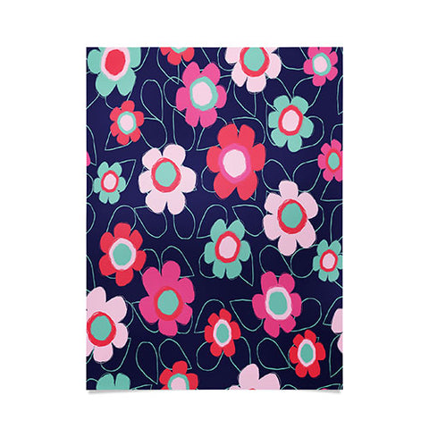 Ali Benyon Happy Flowers Poster