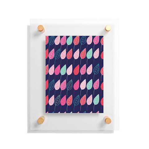 Ali Benyon Happy Leaves Floating Acrylic Print