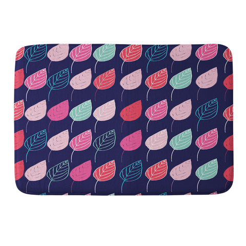 Ali Benyon Happy Leaves Memory Foam Bath Mat