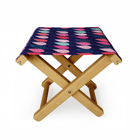 Ali Benyon Happy Leaves Folding Stool