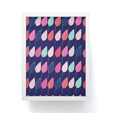 Ali Benyon Happy Leaves Framed Mini Art Print