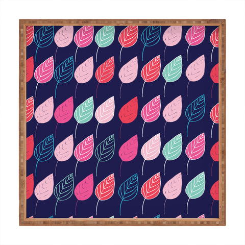 Ali Benyon Happy Leaves Square Tray
