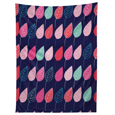 Ali Benyon Happy Leaves Tapestry