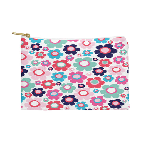 Ali Benyon Indigo Flowers Pouch