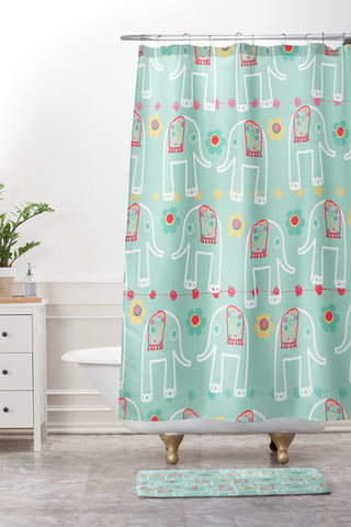 Ali Benyon Love Is Shower Curtain And Mat