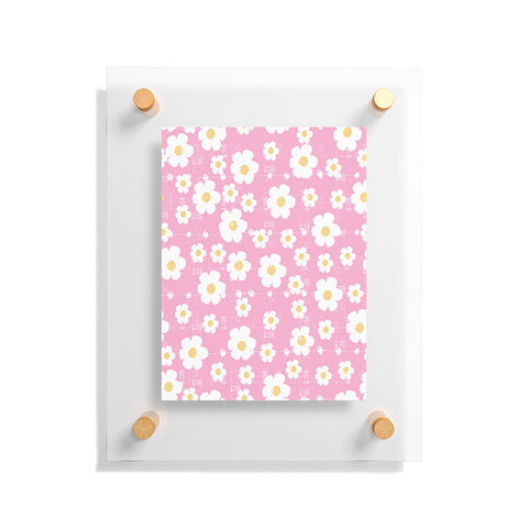 Ali Benyon Pink Daisy Floating Acrylic Print