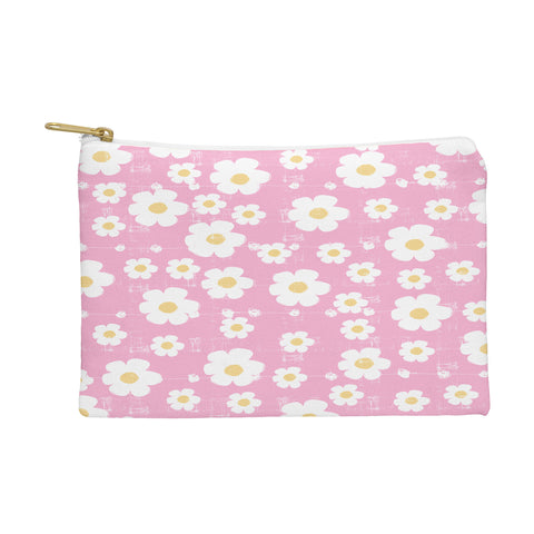 Ali Benyon Pink Daisy Pouch
