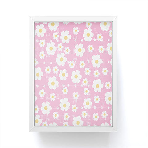 Ali Benyon Pink Daisy Framed Mini Art Print