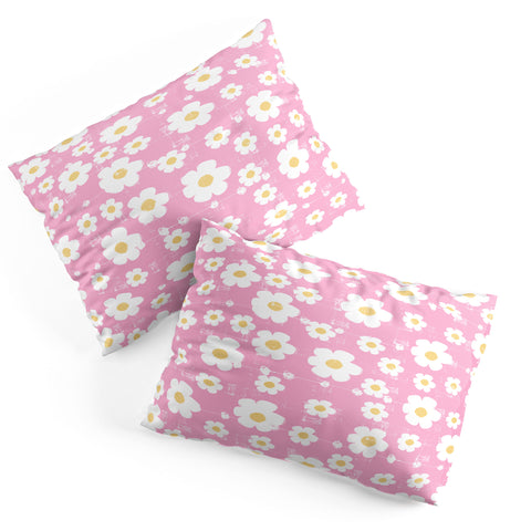 Ali Benyon Pink Daisy Pillow Shams