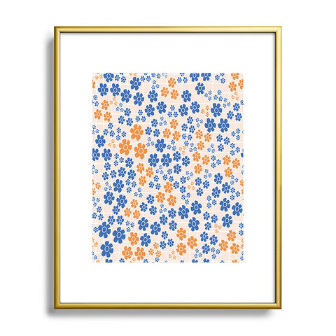 Ali Benyon Pixie Blue Metal Framed Art Print