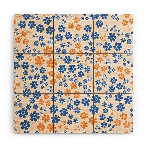 Ali Benyon Pixie Blue Wood Wall Mural