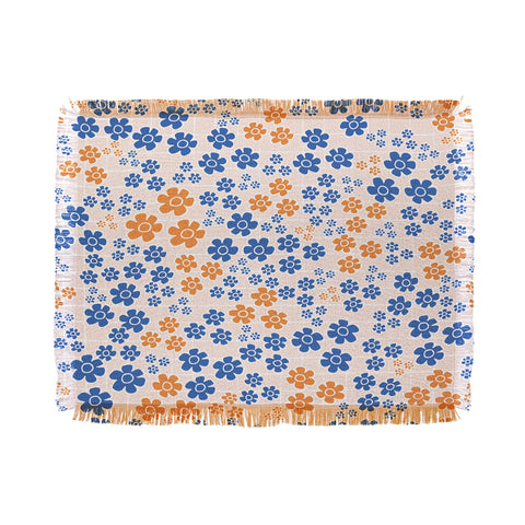 Ali Benyon Pixie Blue Throw Blanket