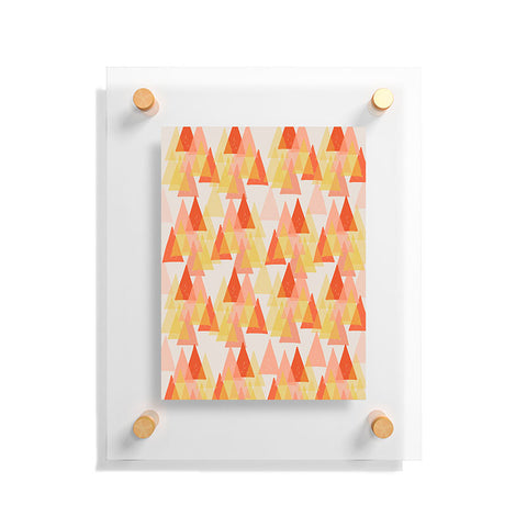 Ali Benyon Retro Geo Floating Acrylic Print