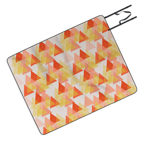 Ali Benyon Retro Geo Picnic Blanket