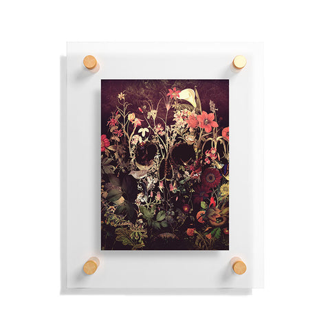 Ali Gulec Bloom Skull Floating Acrylic Print