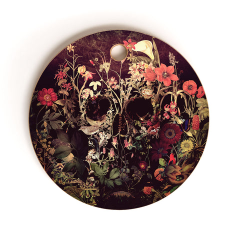 Ali Gulec Bloom Skull Cutting Board Round