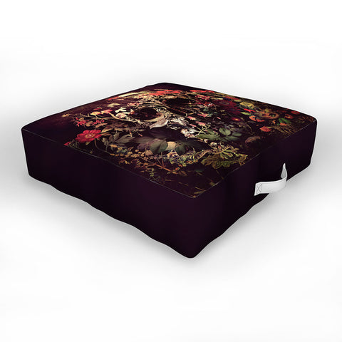 Ali Gulec Bloom Skull Outdoor Floor Cushion