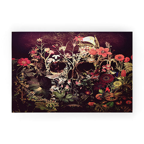 Ali Gulec Bloom Skull Welcome Mat