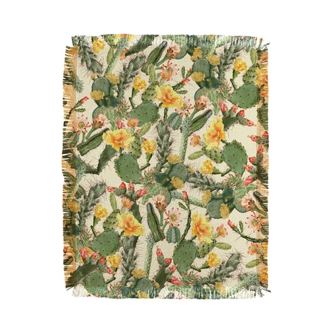 Ali Gulec Cactus Garden Throw Blanket