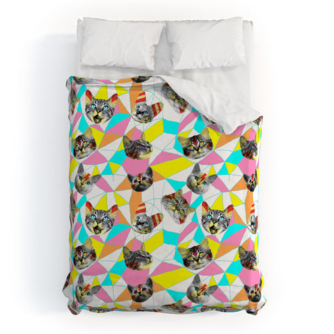 Ali Gulec Cats Army Duvet Cover