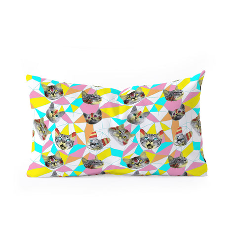 Ali Gulec Cats Army Oblong Throw Pillow