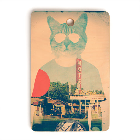 Ali Gulec Cool Cat Cutting Board Rectangle