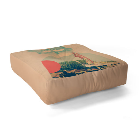 Ali Gulec Cool Cat Floor Pillow Square