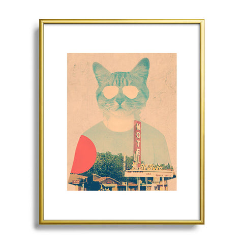 Ali Gulec Cool Cat Metal Framed Art Print